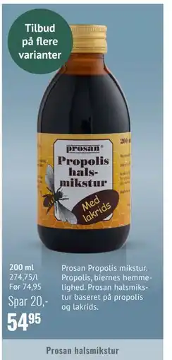 Helsam Prosan halsmikstur tilbud