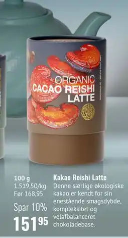 Helsam Kakao Reishi Latte tilbud