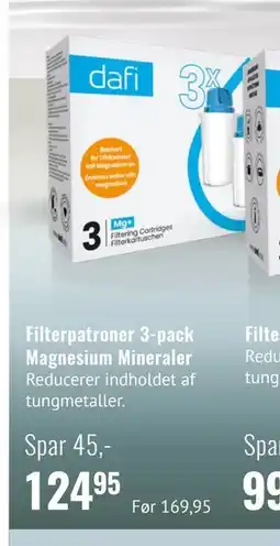 Helsam Filterpatroner 3-pack Magnesium Mineraler tilbud