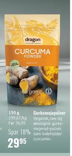 Helsam Gurkemejepulver tilbud