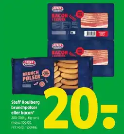 Coop 365 STEFF Houlberg brunchpølser eller bacon tilbud