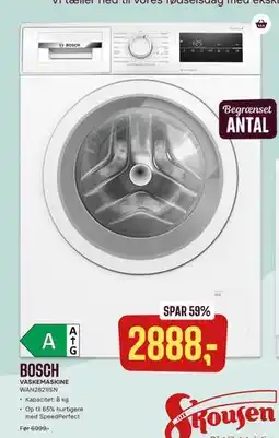Skousen VASKEMASKINE tilbud