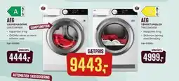 Skousen AEG VASKEMASKINE LR833W96W + TØRRETUMBLER. TR833W94W tilbud