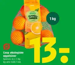 Coop 365 COOP Økologiske appelsiner tilbud