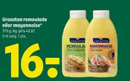 Coop 365 GRAASTEN Remoulade eller mayonnaise tilbud