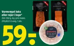 Coop 365 Varmrøget laks eller rejer i lage tilbud