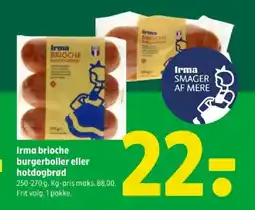 Coop 365 IRMA Brioche burgerboller eller hotdogbrød tilbud