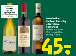Coop 365 La collection, chateau bouteilley eller falasco garganega tilbud