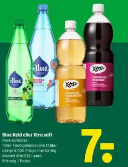Coop 365 Blue keld eller xtra saft tilbud