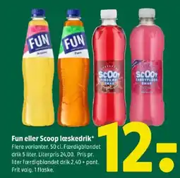 Coop 365 Fun eller scoop læskedrik tilbud