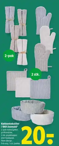 Coop 365 Køkkentekstiler i 100% bomuld tilbud