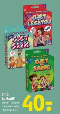 Coop 365 Små kortspil tilbud