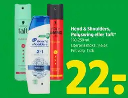 Coop 365 Head & shoulders, polyswing eller taft tilbud