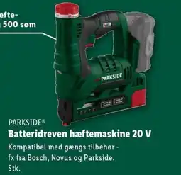Lidl PARKSIDE® Batteridreven hæftemaskine 20 V tilbud