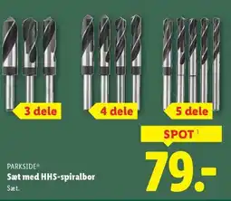 Lidl PARKSIDE® Sæt med HHS-spiralbor tilbud