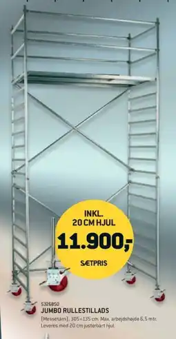 Johannes Fog Jumbo rullestillads tilbud