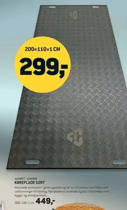 Johannes Fog Køreplade sort tilbud