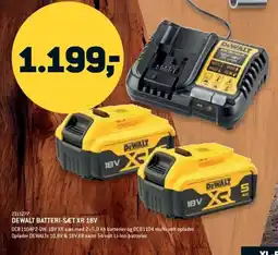 Johannes Fog DEWALT Batteri-sæt XR 18v tilbud