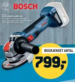 Johannes Fog BOSCH Vinkelsliber 18v tilbud