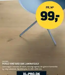 Johannes Fog Pergo Vineyard oak laminatgulv tilbud