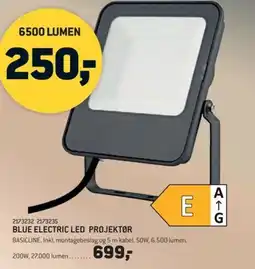 Johannes Fog Blue electric LED projektør tilbud