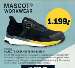 Johannes Fog Mascot Sikkerhedssko S3S BOA tilbud