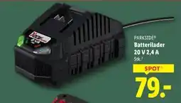 Lidl Batterilader 20 V 2,4 A tilbud