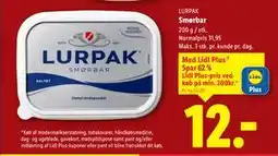 Lidl Smørbar, App-pris tilbud