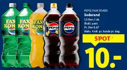 Lidl Sodavand (Pepsi / Faxe Kondi) tilbud
