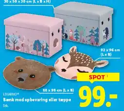 Lidl Bænk med opbevaring / tæppe tilbud