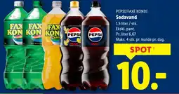 Lidl PEPSI/FAXE KONDI Sodavand tilbud