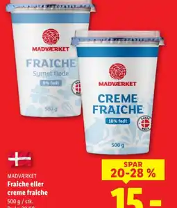 Lidl MADVÆRKET Fraiche eller creme fraiche tilbud