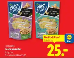 Lidl FAIRGLOBE Cashewnødder tilbud