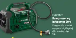 Lidl PARKSIDE® Kompressor og luftpumpe 20 V tilbud
