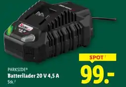 Lidl PARKSIDE® Batterilader 20 V 4,5 A tilbud