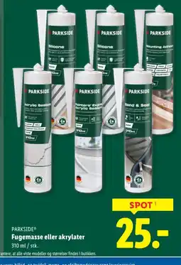 Lidl PARKSIDE® Fugemasse eller akrylater tilbud
