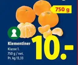 Lidl Klementiner tilbud