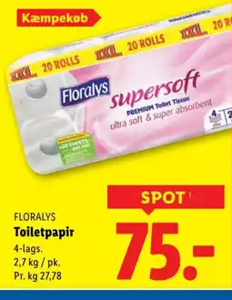 Lidl FLORALYS Toiletpapir tilbud