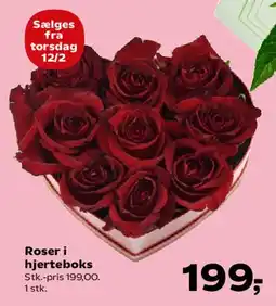 SuperBrugsen Roser i hjerteboks tilbud