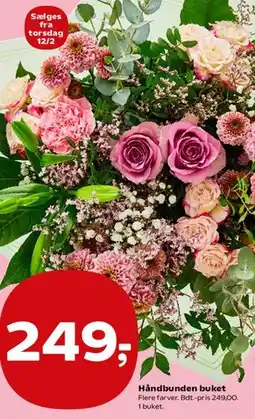 SuperBrugsen Håndbunden buket tilbud
