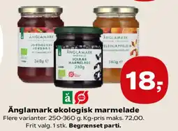 SuperBrugsen Änglamark økologisk marmelade tilbud