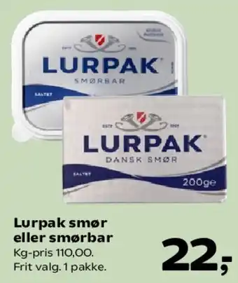 SuperBrugsen Lurpak smør eller smørbar tilbud