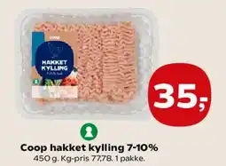 SuperBrugsen Coop hakket kylling 7-10% tilbud