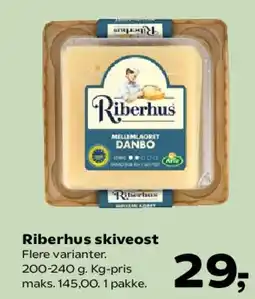SuperBrugsen Riberhus skiveost tilbud