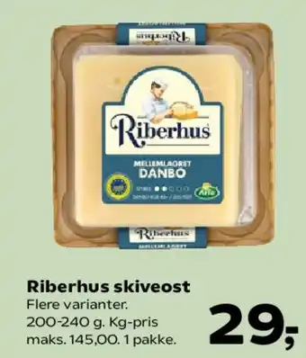 SuperBrugsen Riberhus skiveost tilbud