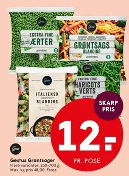 SPAR Gestus Grøntsager tilbud