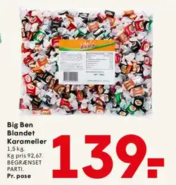 SPAR Big Ben Blandet Karameller tilbud
