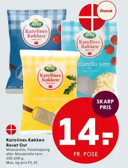SPAR Karolines Køkken Revet Ost tilbud