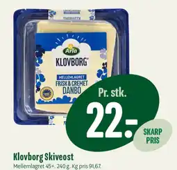 Min Købmand Klovborg Skiveost tilbud