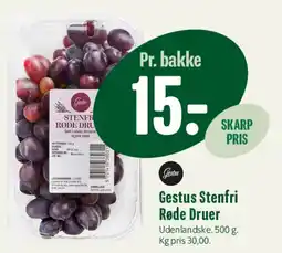 Min Købmand Gestus Stenfri Røde Druer tilbud
